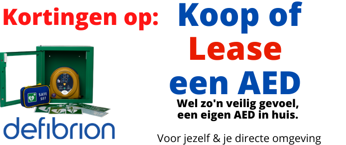 Korting op AED koop of lease