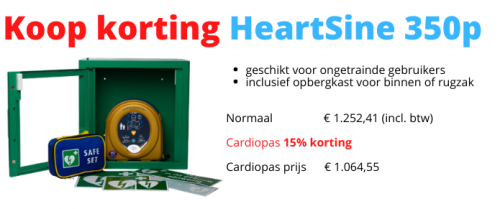 Cardiopas AED 350p binnenkast rugzak muurbeugel