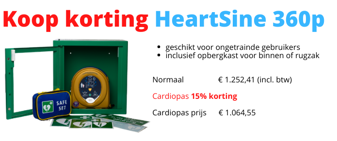 Cardiopas AED 360p binnenkast rugzak muurbeugel