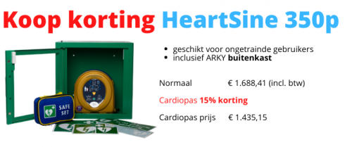 Cardiopas AED 350P buitenkast