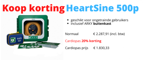 Cardiopas AED 500p buiten