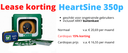 Cardiopas AED lease 350p buiten