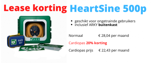 Cardiopas AED lease 500p buiten