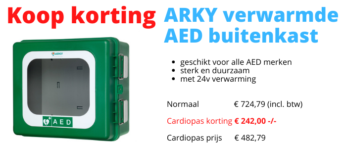 Cardiopas verwarmde AED kast